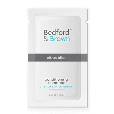 Bedford & Brown Citrus Paquete de Champu Acondicionador 10 mL. - 500 Piezas/Caja