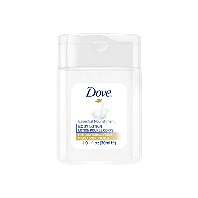 Dove Amenidades Loción Corporal Nutritiva Esencial 30mL/1.01oz Botella - 192/Caja