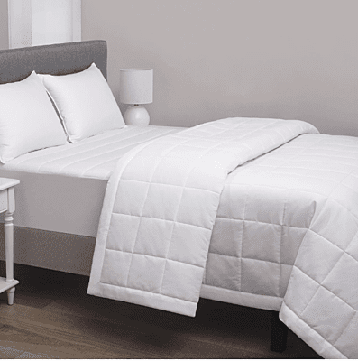 Colcha Blanca Tipo Duvet Individual 66" x 90"